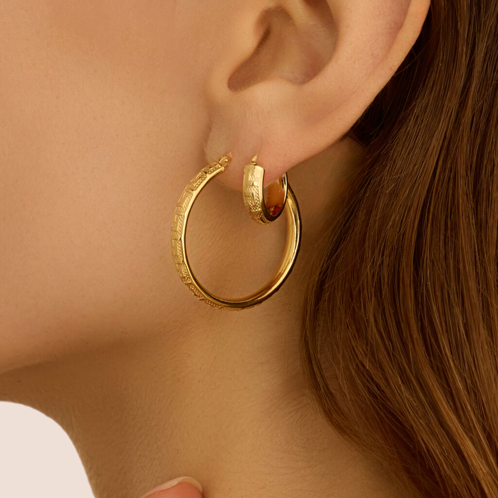 Orecchini A Cerchio Toujours Oro Giallo - Orecchini a Cerchio Donna | Stroili
