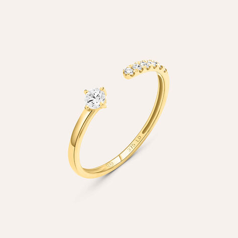 Anello Contrarie Diamade Glam Oro Giallo Diamante Lab-Grown - Anelli con Pietre Donna | Stroili