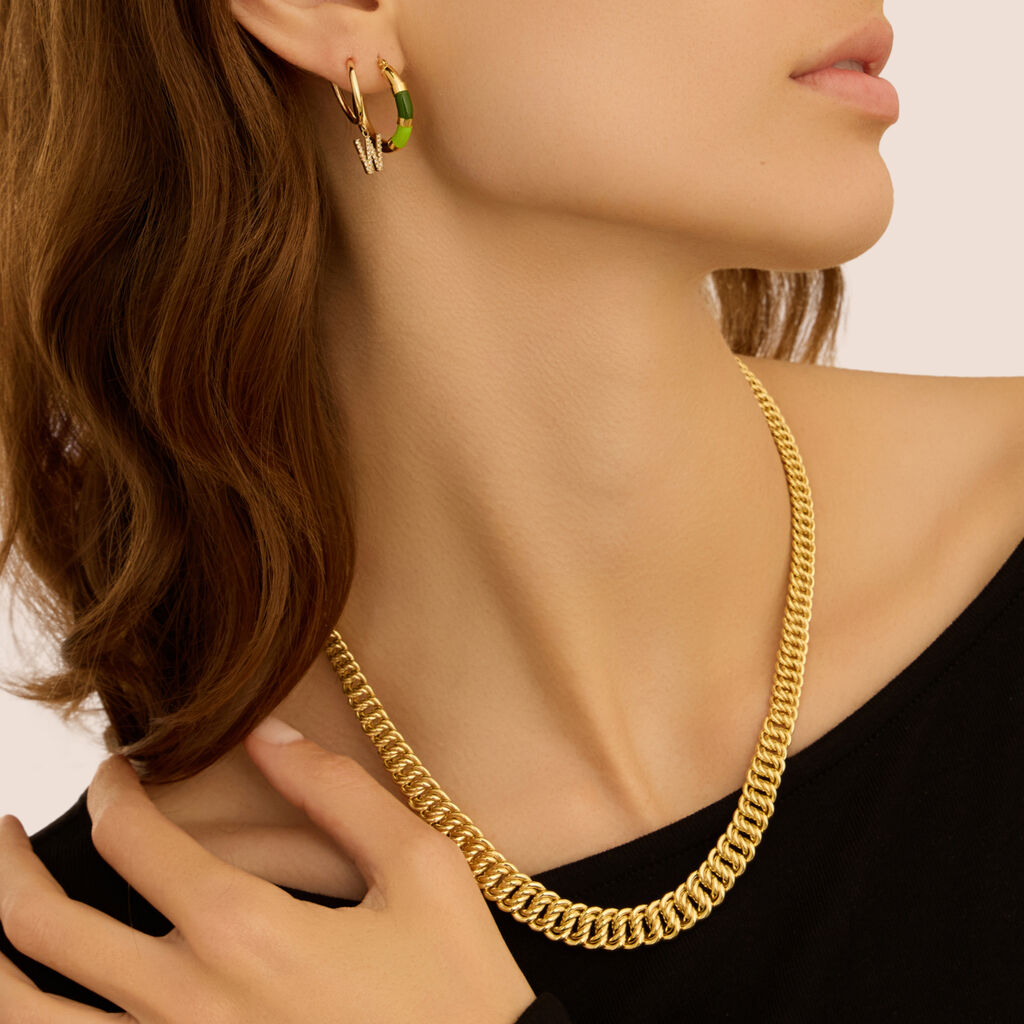 Mono Orecchino A Cerchio Toujours Oro Giallo Cubic Zirconia - Mono Orecchino Donna | Stroili