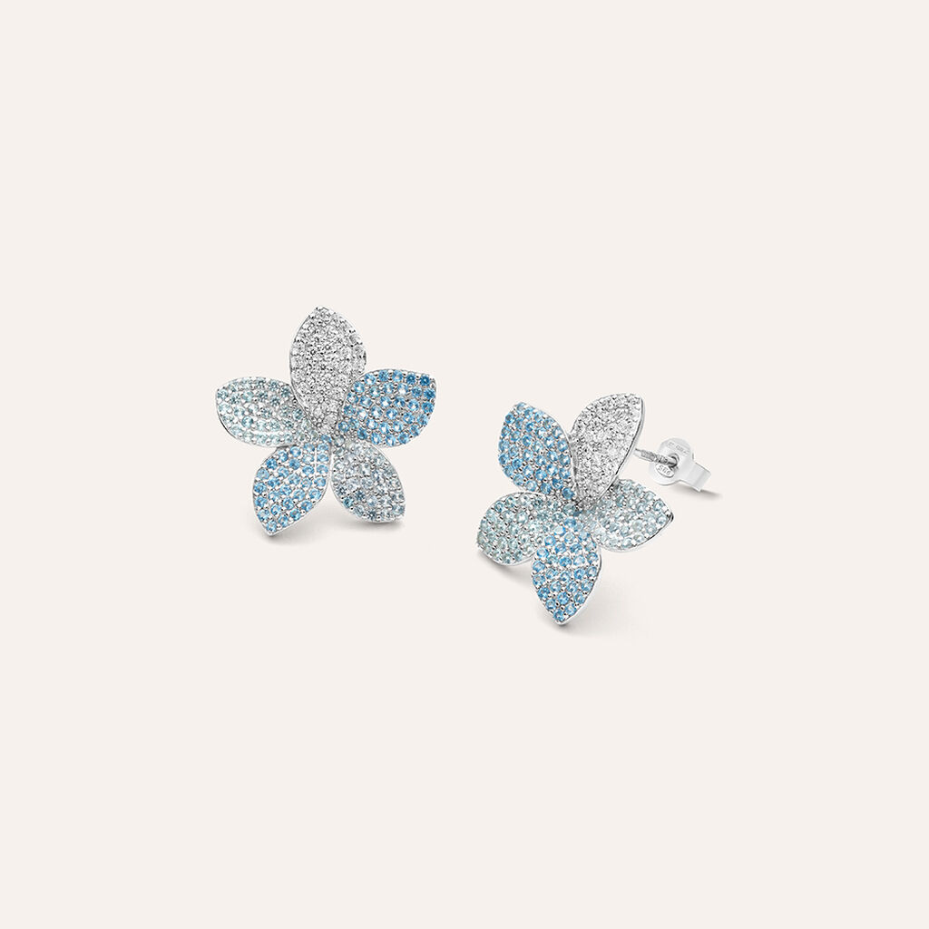 Orecchini Lobo Silver Shine Argento Rodiato Cubic Zirconia - Orecchini a Lobo Donna | Stroili