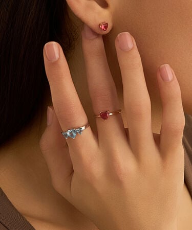 Anello Trilogy Silver Rainbow Argento Rodiato Cubic Zirconia