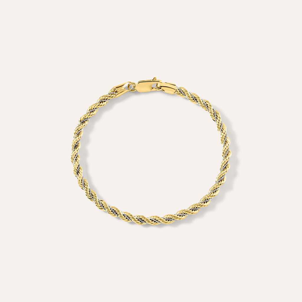 Bracciale Catena Colette Oro Bicolore Giallo / Bianco - Gioielli Donna | Stroili