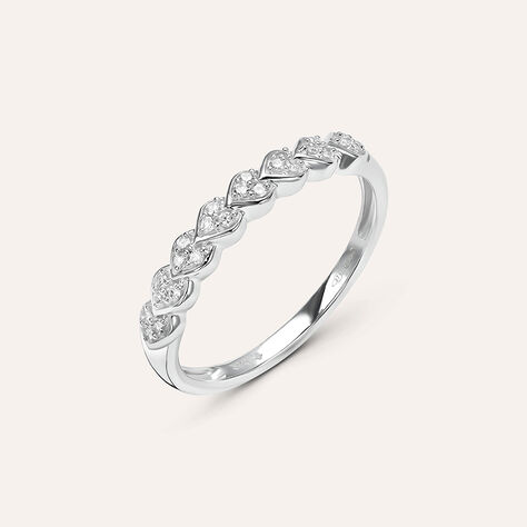 Anello Riviere Sophia Oro Bianco Diamante - Anelli Riviere Donna | Stroili