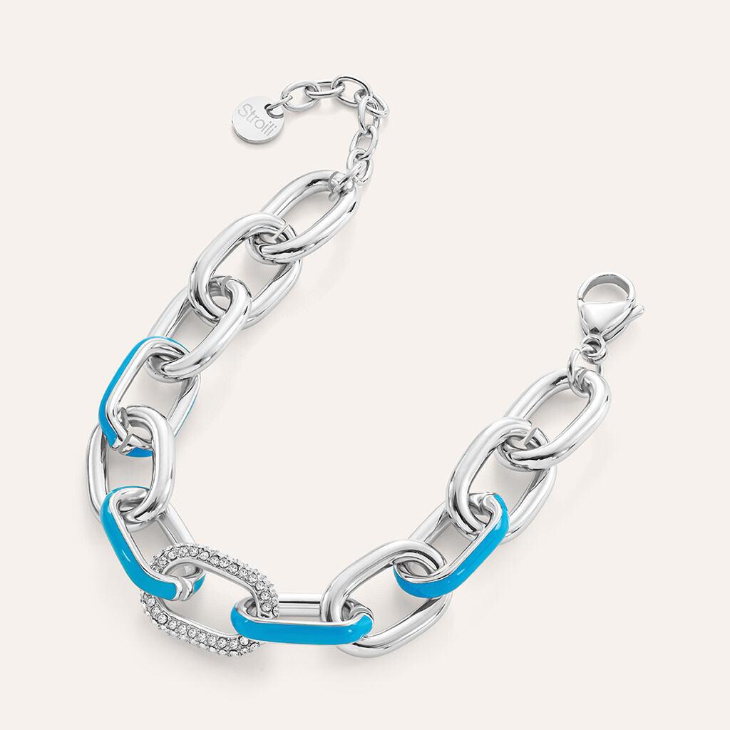 Bracciale Catena Lady Sweet Acciaio Cristallo - Bracciali Donna | Stroili