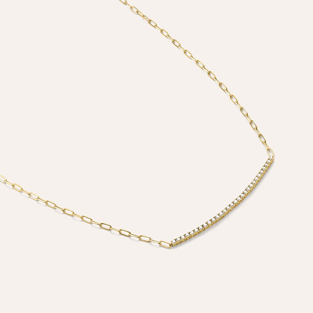 Collana Diamade Glam Oro Giallo Diamante Lab-Grown