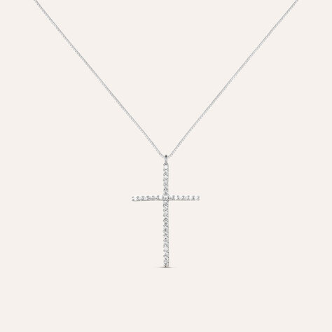 Collana Holy Oro Bianco Cubic Zirconia - Collane Donna | Stroili