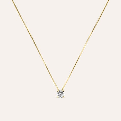 Collana Punto Luce Diamade Oro Giallo Diamante Lab-Grown - Collane Punto Luce Donna | Stroili