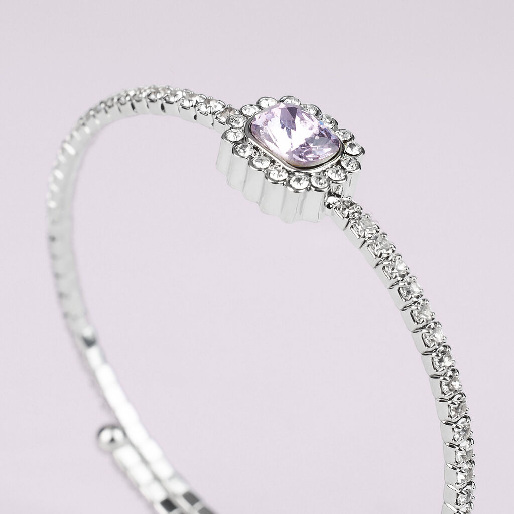 Bangle Romantic Shine Metallo Cristallo - Bracciali Rigidi Donna | Stroili