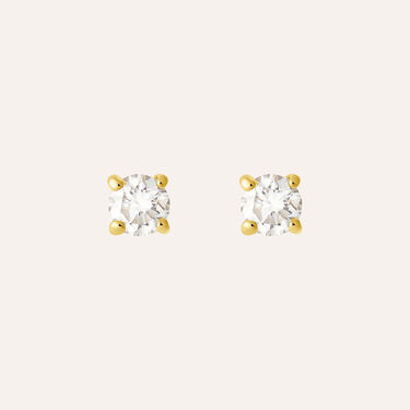 Orecchini Lobo Punto Luce Grace Oro Giallo Diamante