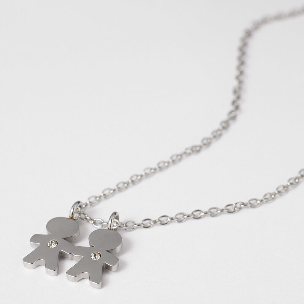 Collana Sunrise Acciaio Cristallo