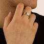 Anello Fascia Man Code Acciaio Cubic Zirconia