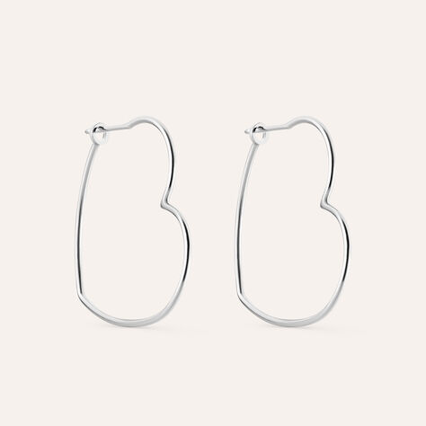 Orecchini A Cerchio Silver Collection Argento Rodiato - Orecchini a Cerchio Donna | Stroili