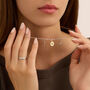 Fede Classica Diamantata 4 mm Oro Bianco