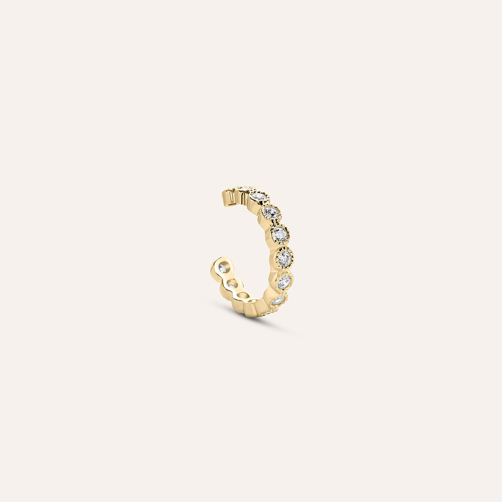 Ear Cuff Golden Dream Placcato Oro Giallo Cubic Zirconia