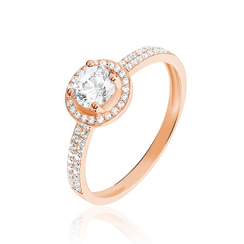 Anello Solitario Claire Oro Rosa Cubic Zirconia - Anelli con Pietre Donna | Stroili