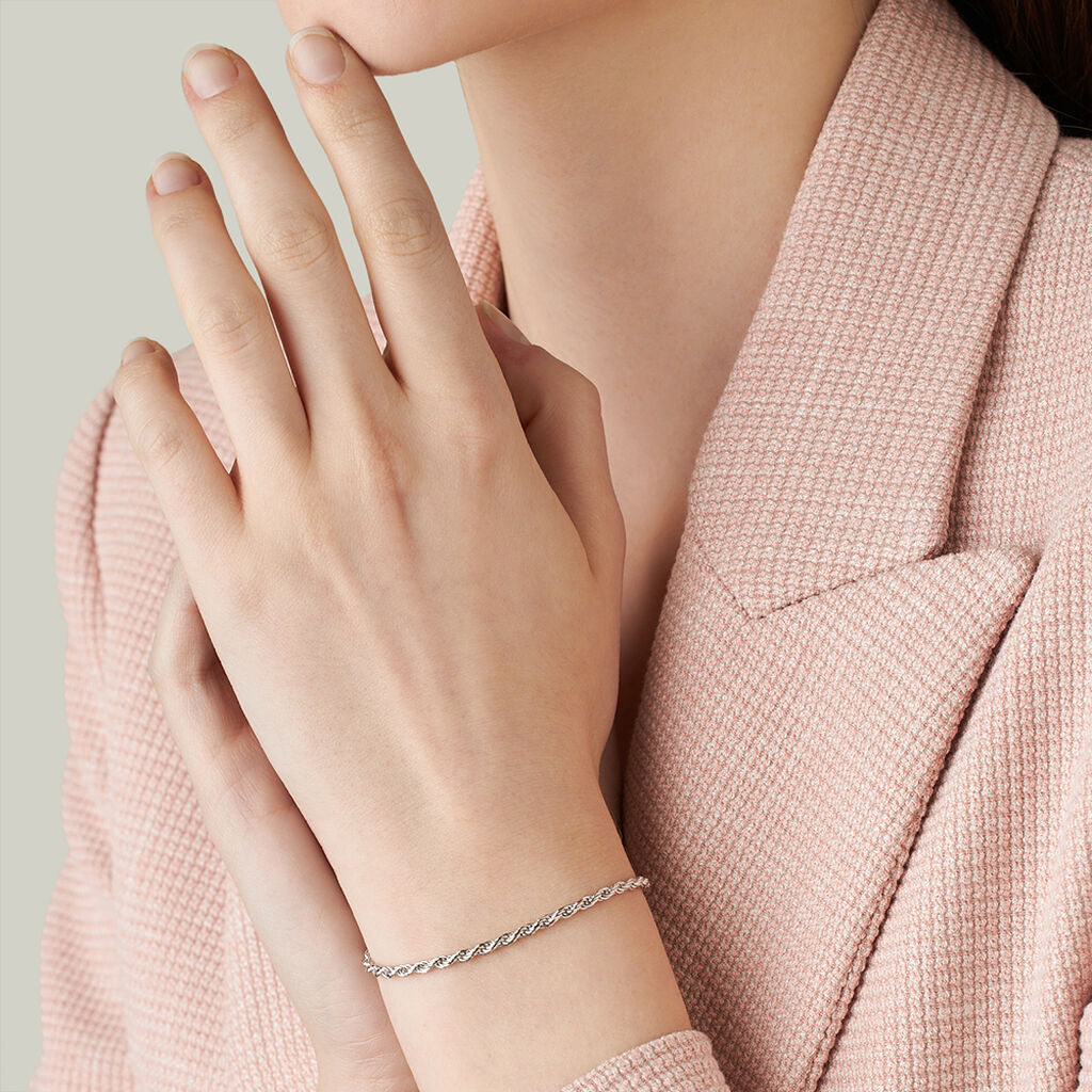 Bracciale Catena Silver Collection Argento Rodiato