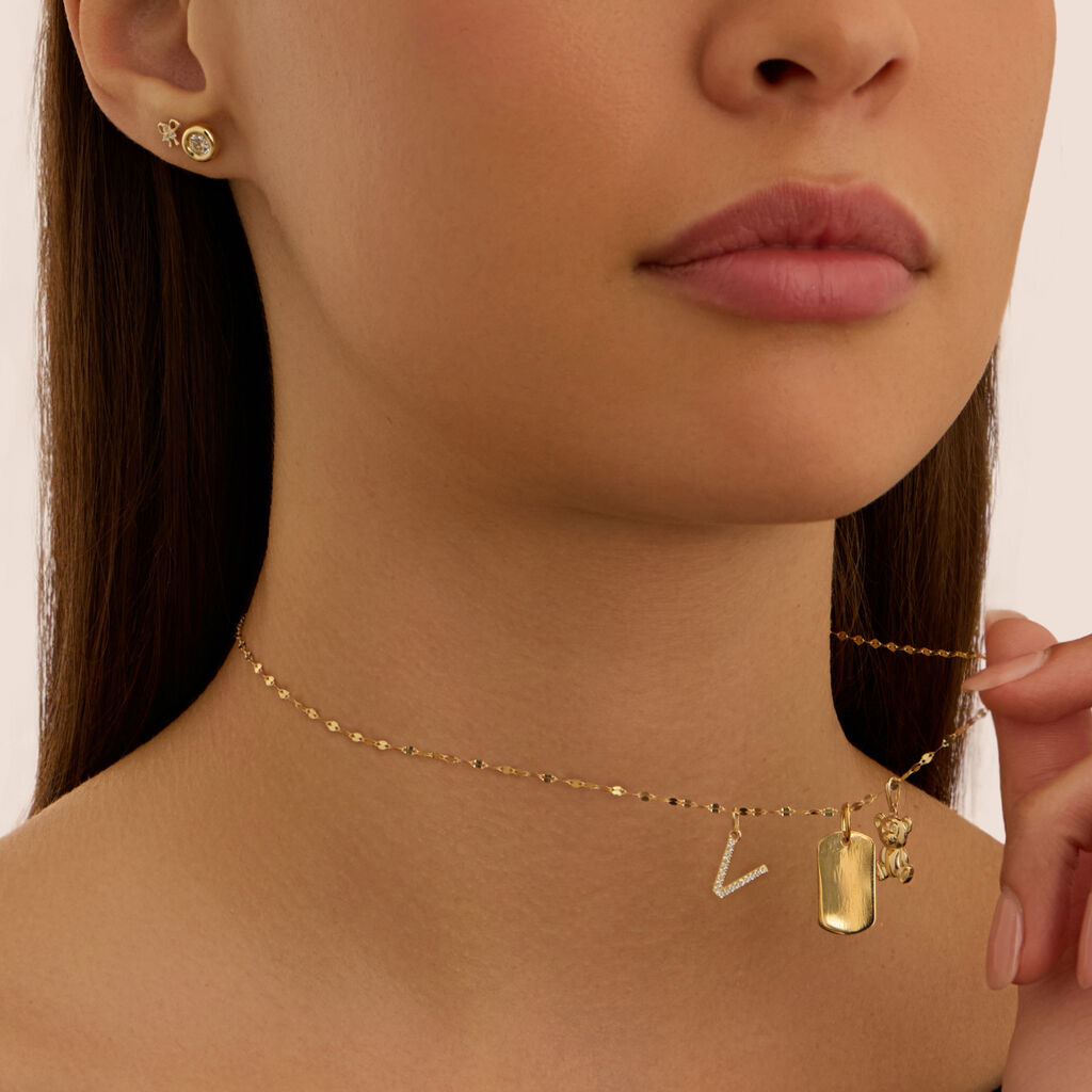 Orecchini Lobo Bon Ton Oro Giallo Cubic Zirconia - Orecchini a Lobo Donna | Stroili