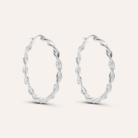 Orecchini A Cerchio Moonlight Acciaio - Orecchini a Cerchio Donna | Stroili
