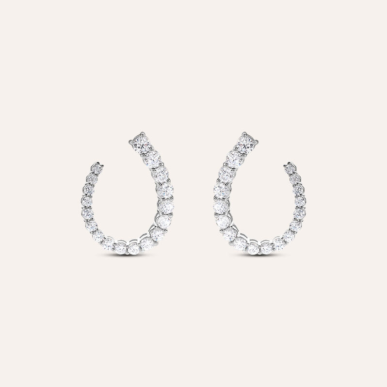 Orecchini Lobo Red Carpet Argento Rodiato Cubic Zirconia - Orecchini a Lobo Donna | Stroili