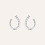 Orecchini Lobo Red Carpet Argento Rodiato Cubic Zirconia