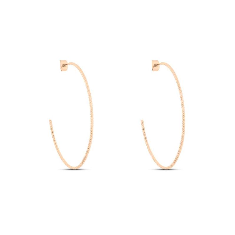 Orecchini A Cerchio Sunrise Acciaio Rosa - Orecchini a Cerchio Donna | Stroili