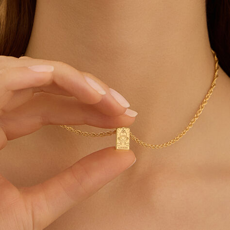 Pendente Tarocchi Carta Degli Innamorati Poeme Oro Giallo - Ciondoli Donna | Stroili