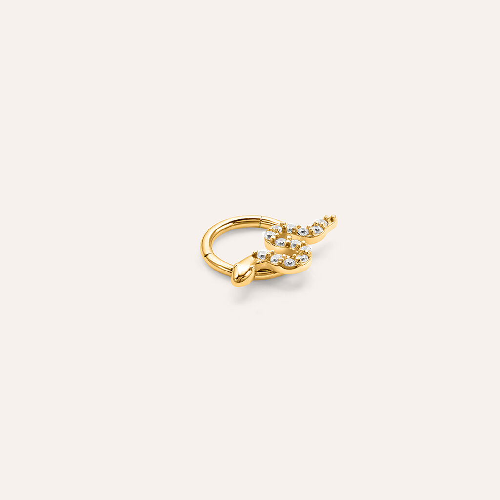 Piercing Orecchio Radiance Titanio Giallo Cubic Zirconia