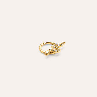 Piercing Orecchio Radiance Titanio ASTM F136 Giallo Cubic Zirconia