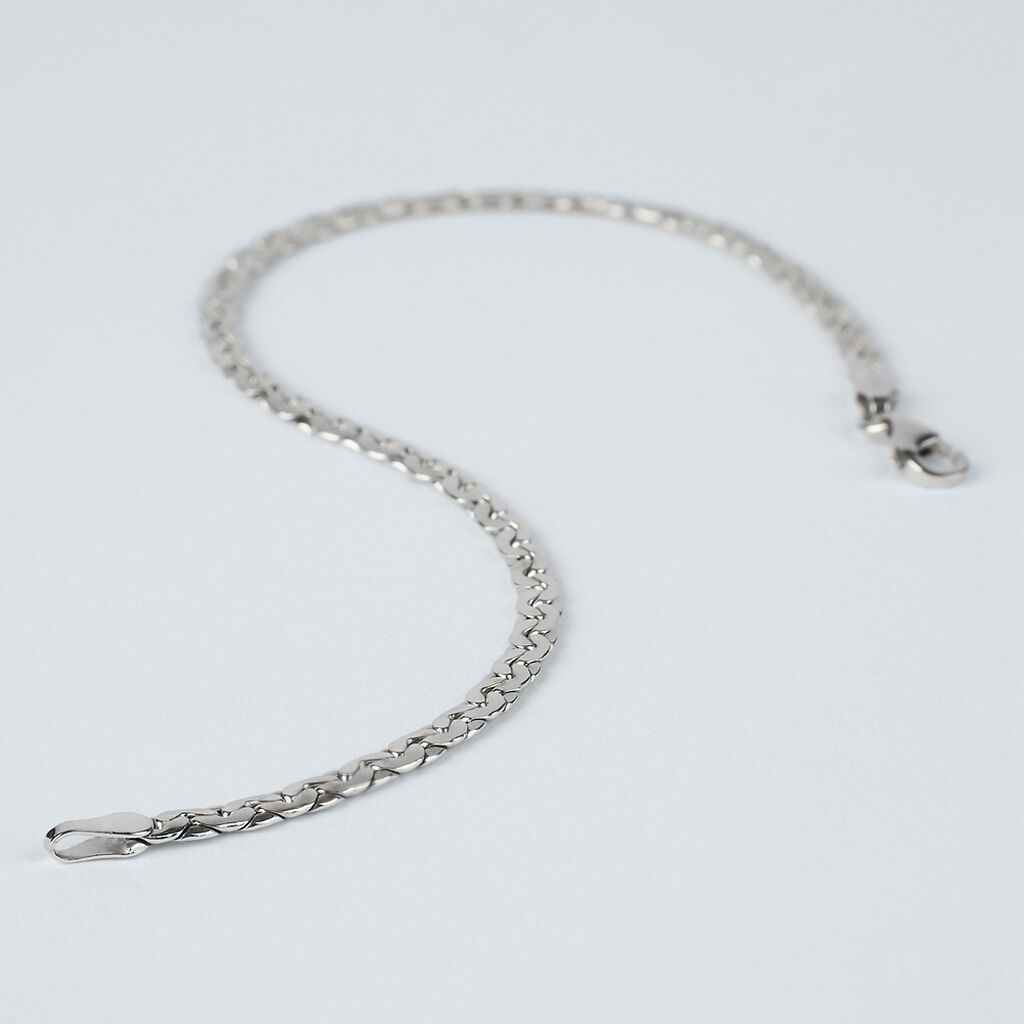 Bracciale Catena Colette Oro Bianco - Bracciali Donna | Stroili