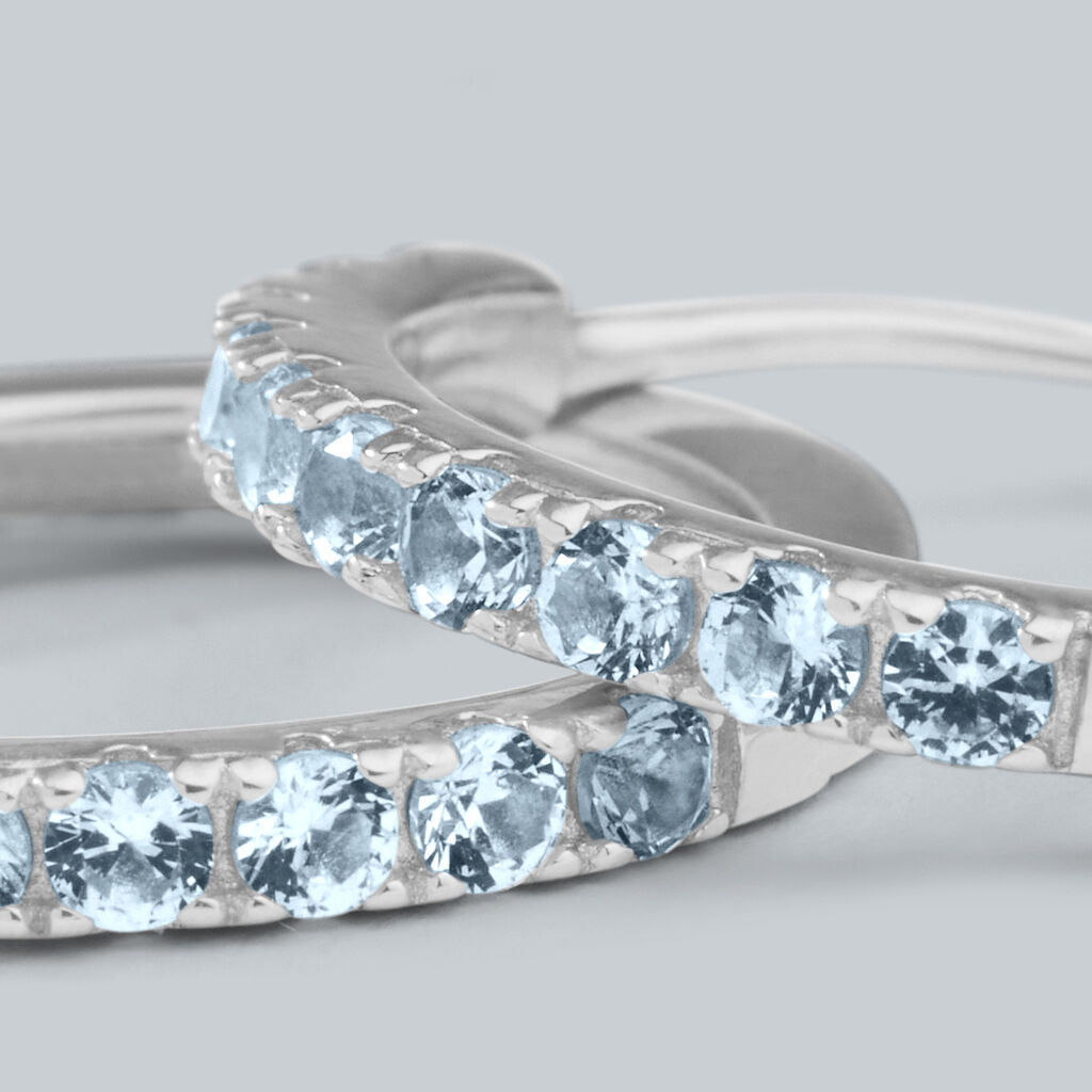 Orecchini A Cerchio Silver Rainbow Argento Rodiato Cubic Zirconia - Orecchini a Cerchio Donna | Stroili