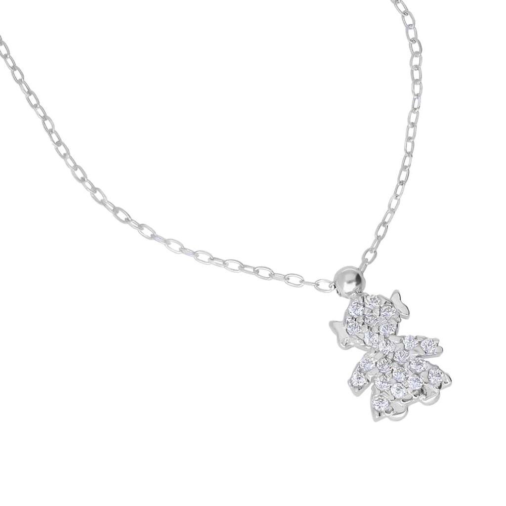 Collana Claire Oro Bianco Cubic Zirconia