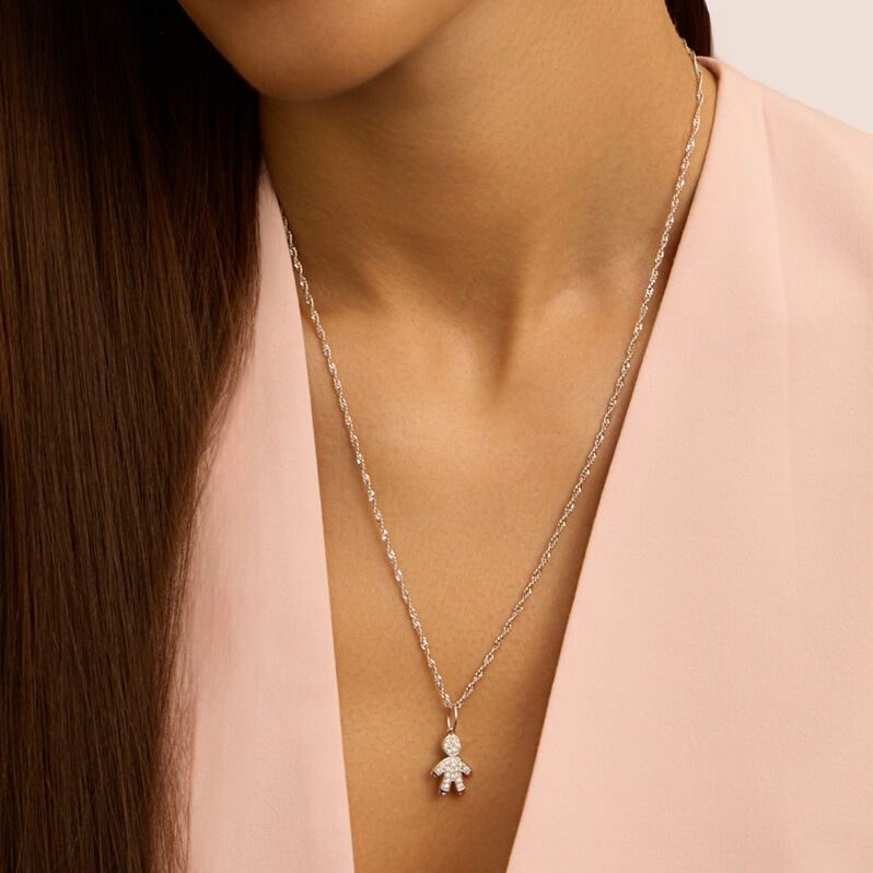 Pendente Love Beats Argento Rodiato Cubic Zirconia - Ciondoli Donna | Stroili