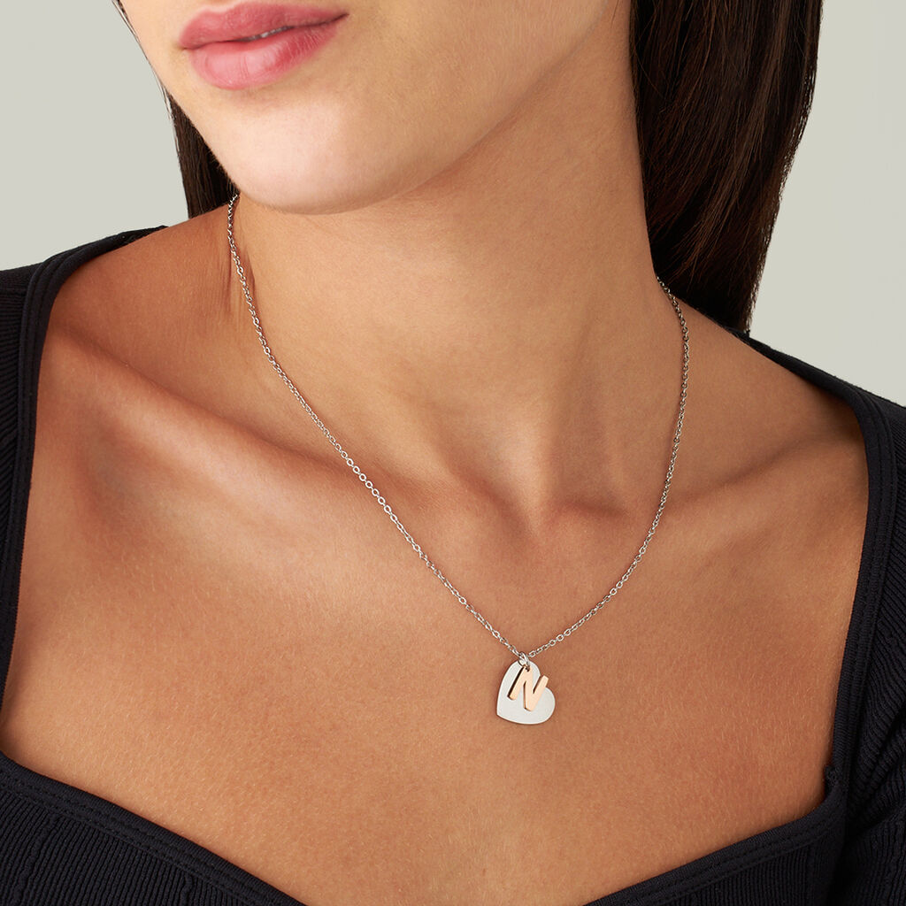 Collana Lady Chic Acciaio Bicolore Bianco / Rosa - Collane Donna | Stroili
