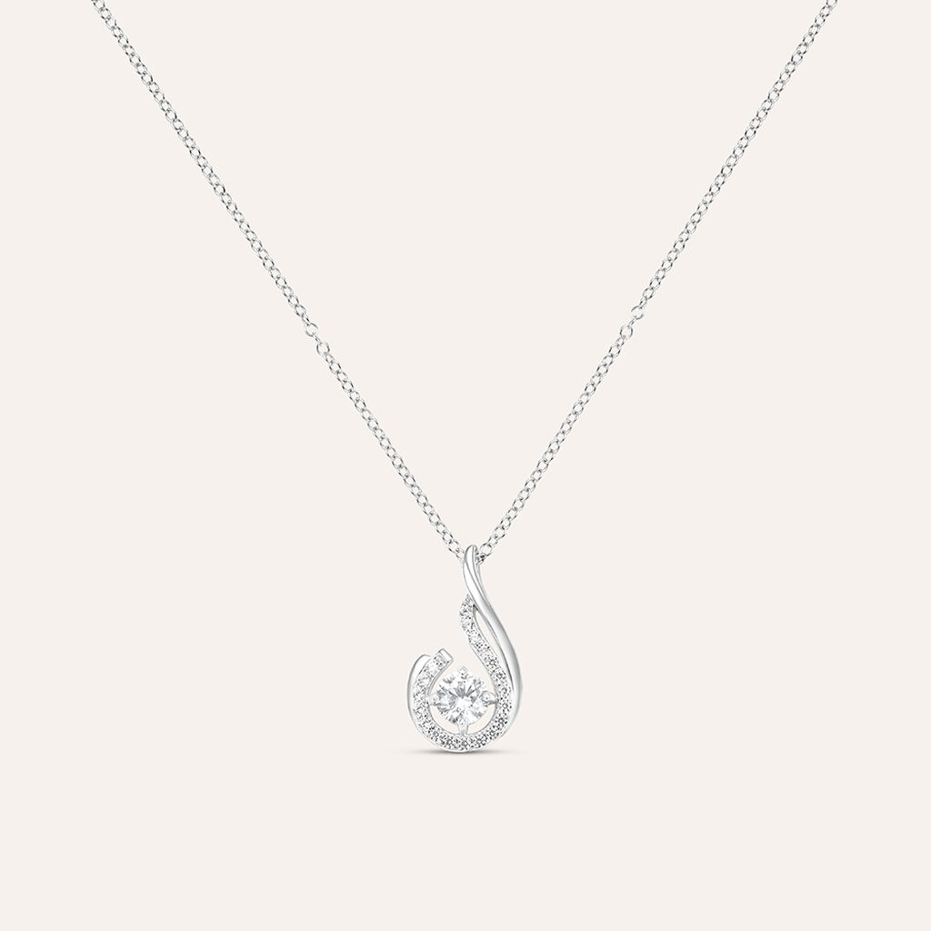 Collana Silver Elegance Argento Rodiato Cubic Zirconia