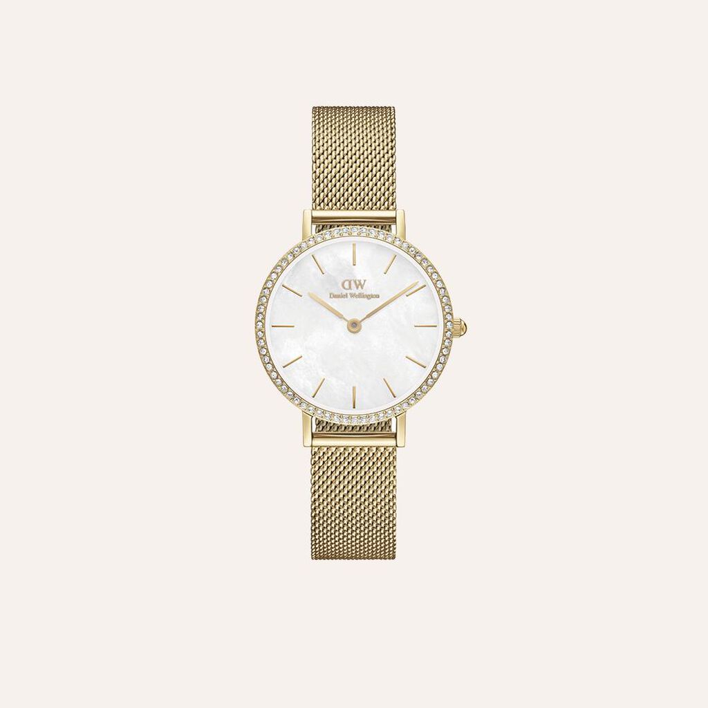 Orologio Al Quarzo Daniel Wellington Petite Lumine Bezel Evergold Dw00100662