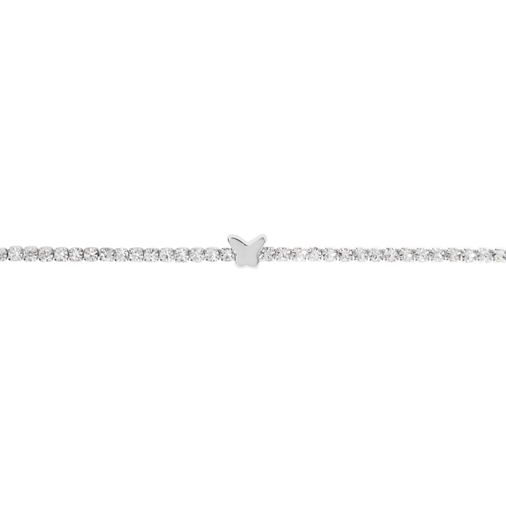 Bracciale Tennis Romantic Shine Metallo Cristallo - Bracciali Tennis Donna | Stroili