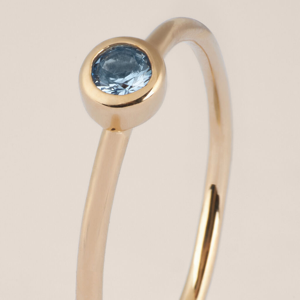 Anello Solitario Golden Dream Placcato Oro Giallo Cristallo - Anelli con Pietre Donna | Stroili