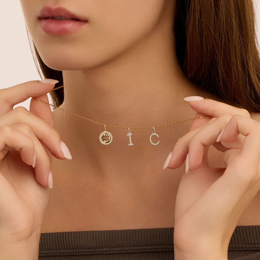 Pendente Poème Oro Giallo Cubic Zirconia - Ciondoli Donna | Stroili