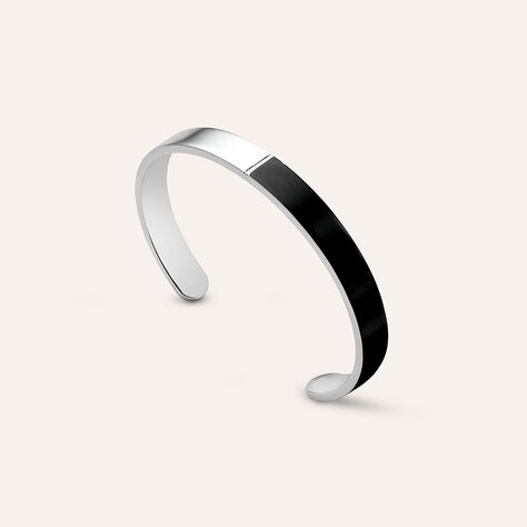 Bangle Man Code Acciaio Nero - Bracciali Rigidi Uomo | Stroili