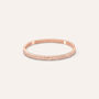 Bangle Aura Acciaio Rosa Cristallo