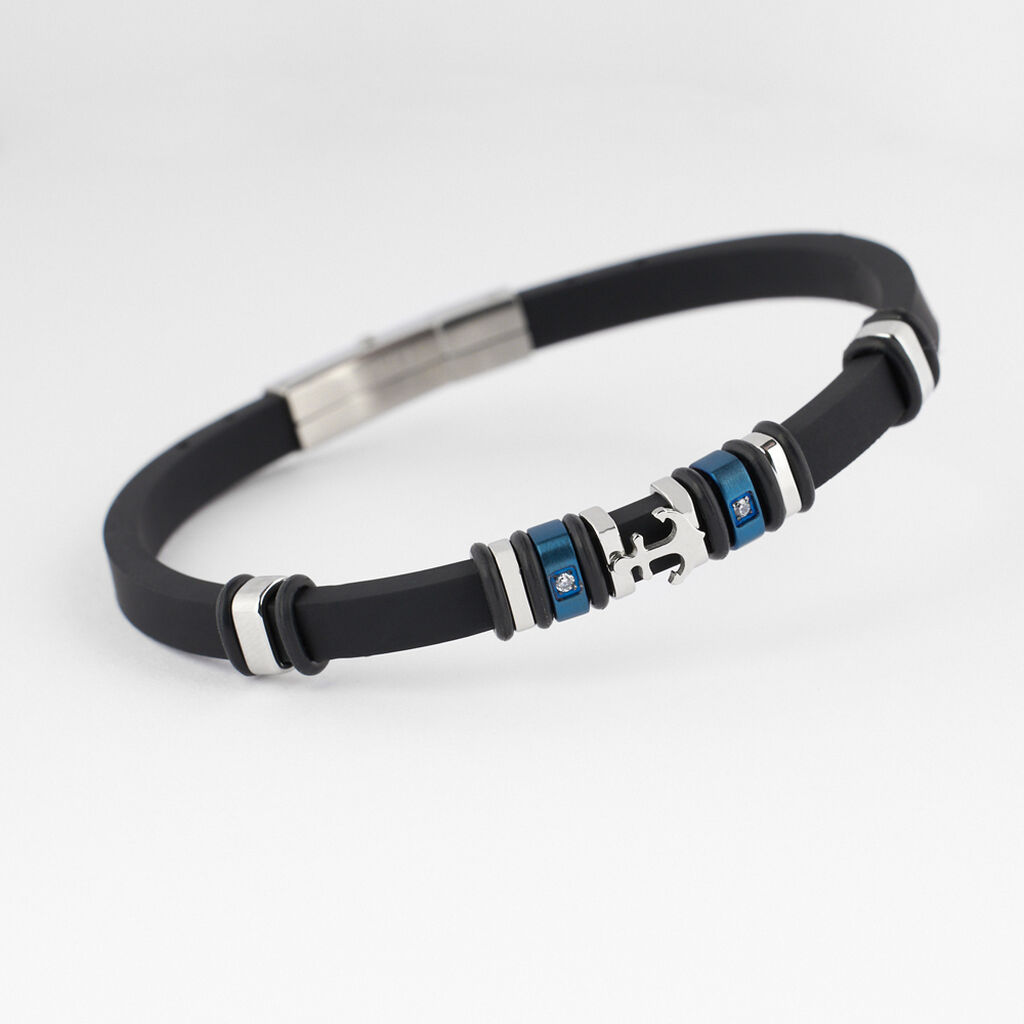 Bracciale Man Code Acciaio Bicolore Cristallo - Bracciali Uomo | Stroili