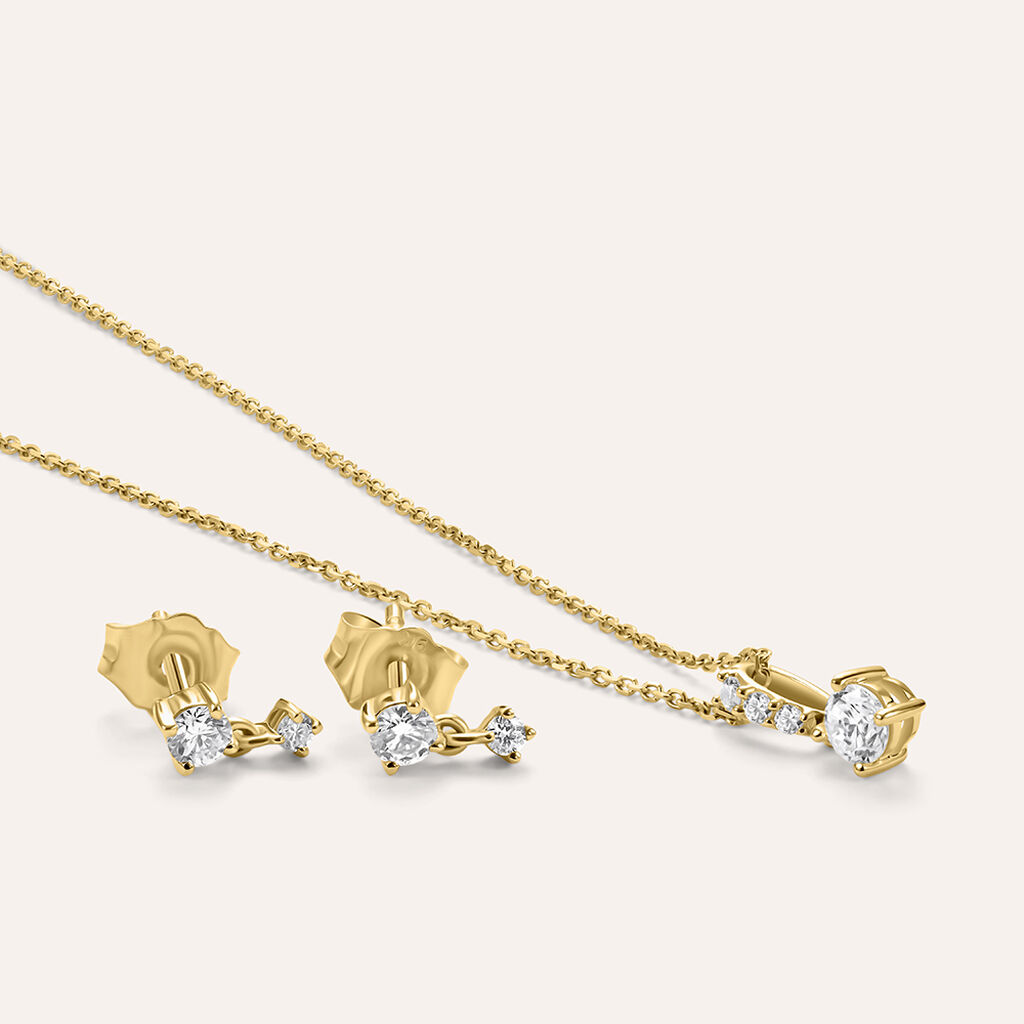 Collana Diamade Glam Oro Giallo Diamante Lab-Grown