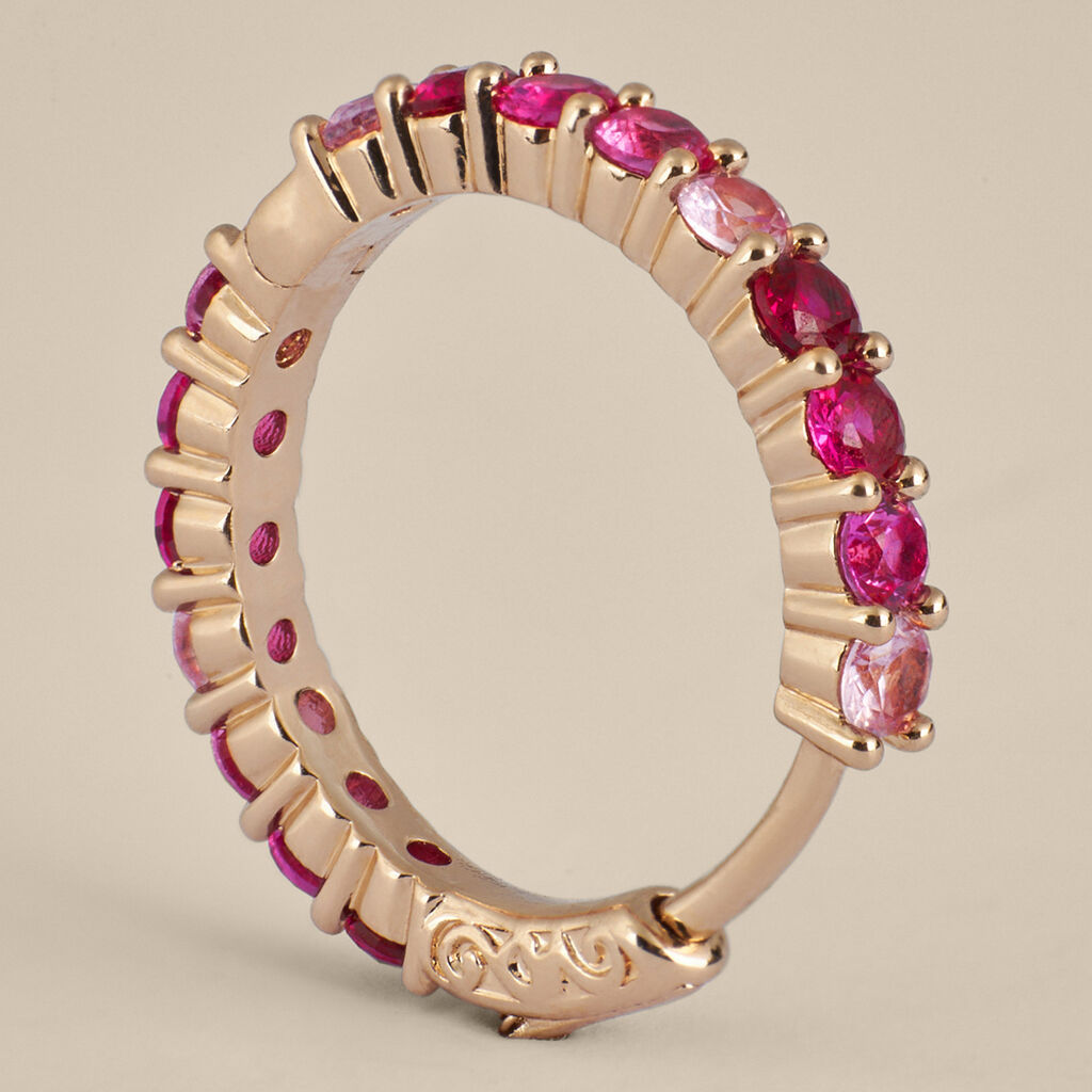 Orecchini A Cerchio Golden Dream Placcato Oro Giallo Cubic Zirconia