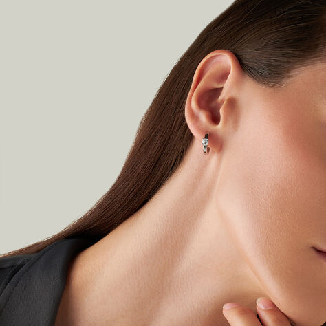Orecchini A Cerchio Silver Elegance Argento Rodiato Cubic Zirconia - Orecchini a Cerchio Donna | Stroili