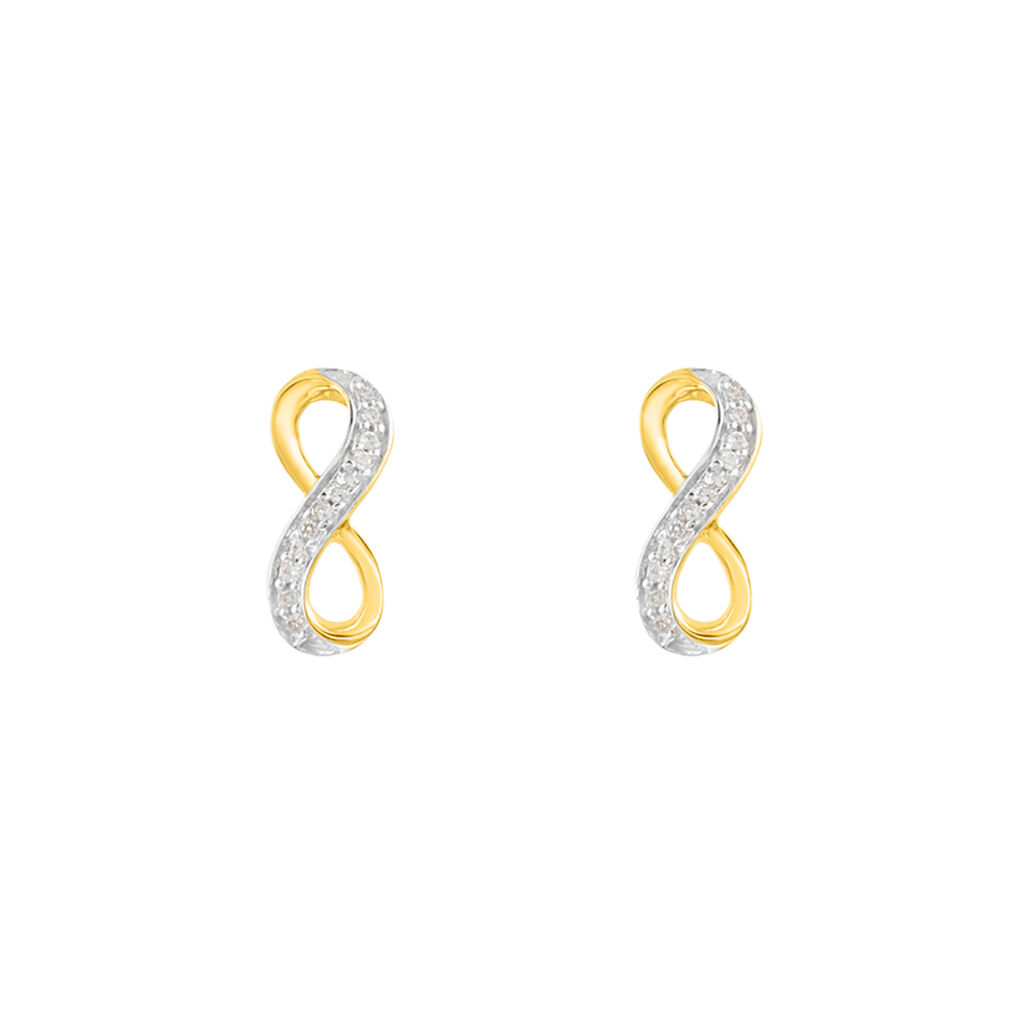 Orecchini Lobo Sophia Oro Giallo Diamante - Orecchini a Lobo Donna | Stroili