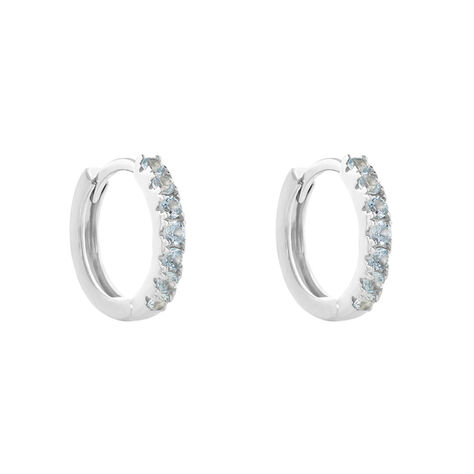 Orecchini A Cerchio Silver Rainbow Argento Rodiato Cubic Zirconia - Orecchini a Cerchio Donna | Stroili