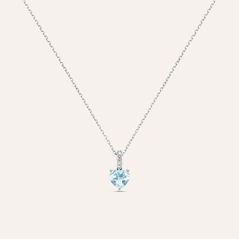 Collana Punto Luce Am&eacute;lie Oro Bianco Topazio Cubic Zirconia - Collane Punto Luce Donna | Stroili