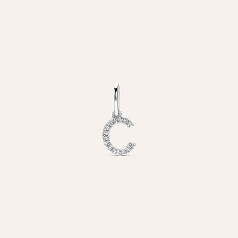 Pendente Sophia Oro Bianco Diamante - Ciondoli Donna | Stroili
