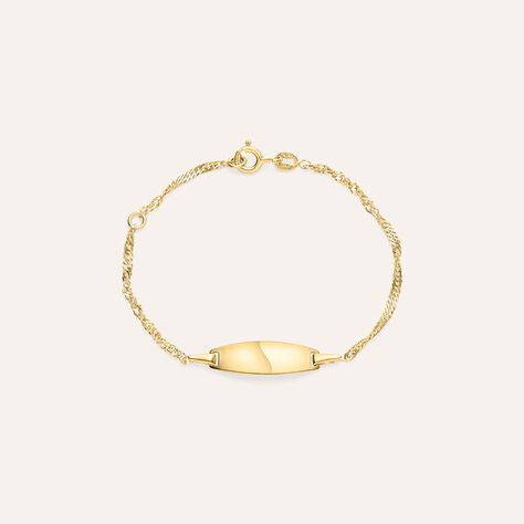 Bracciale Con Targhetta Holy Oro Giallo - Bracciali con Incisione Bambino | Stroili