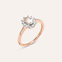 Anello Solitario Kate Jasmine Oro Rosa Morganite Diamante